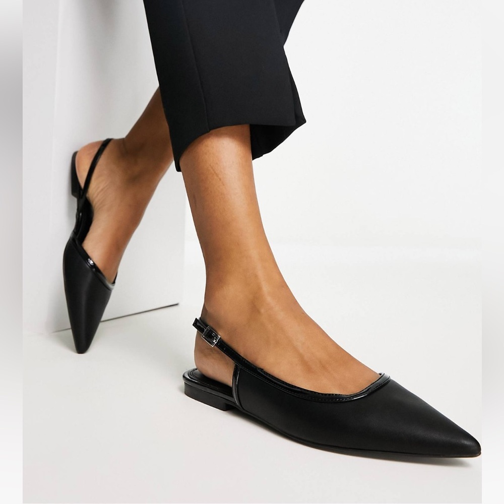 NEW* ASOS DESIGN Lane Slingback Flats